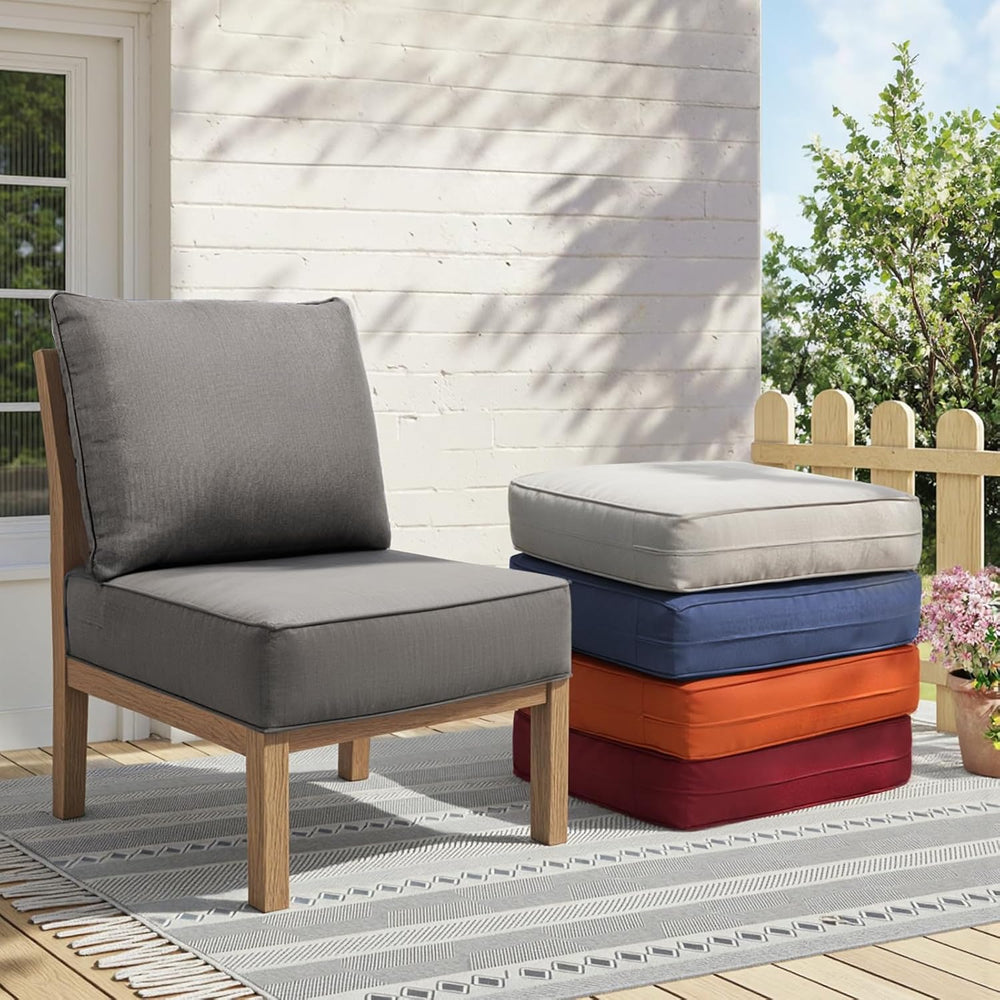 Outdoor Cushion for Patio Furniture - 6" Thick Outdoor Chair Cushions wi...
