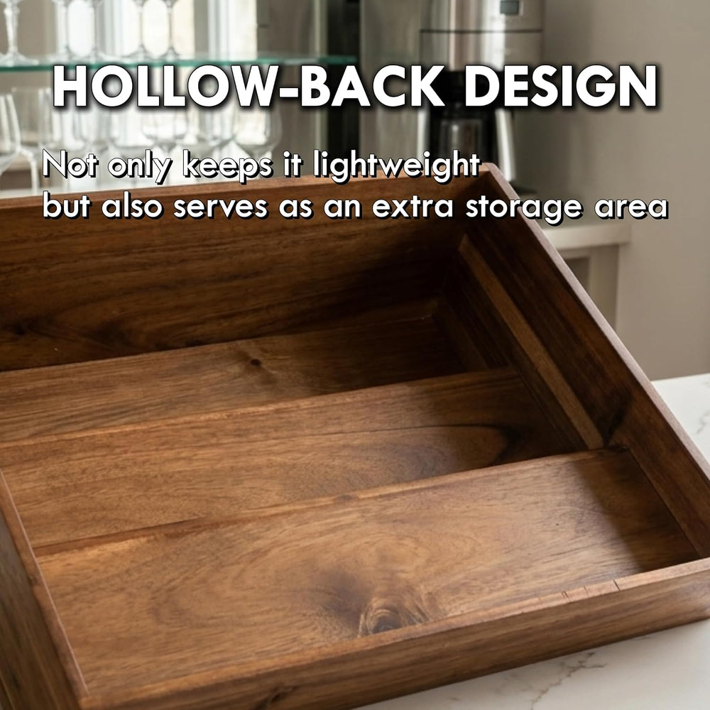 Premium Real Acacia Wood 3-Tier Liquor Bottle Display Shelf | No Assembly, Wa...