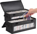 Home CD Storage Box, Tape Cassette Display Stand With Handle, Movie Box, DVD, Optical Disc Rack, Suitable For Living Room And Desktop