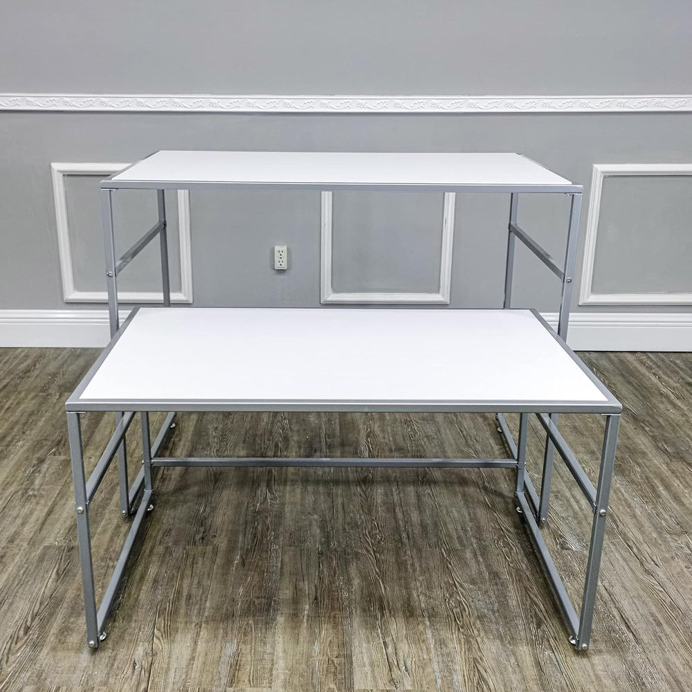 FixtureDisplays Nesting Display Tables, Set of 2 (41.46" W x 24.02"...