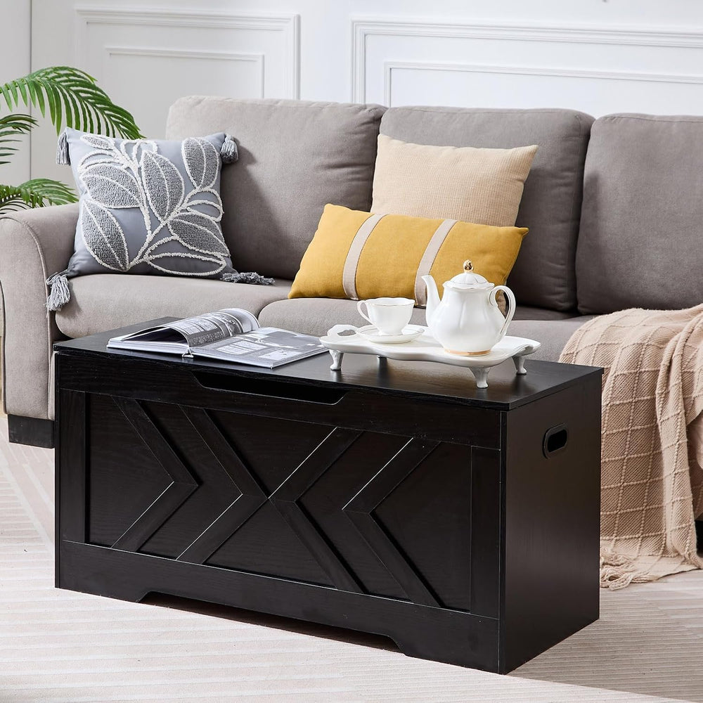 39.3” Storage Bench, Extra Large Entryway Bench with Storage,Storage Chest wi...