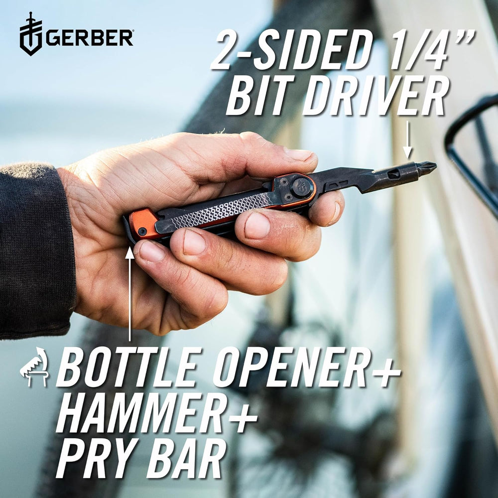 Gerber Armbar Trade EDC Pocket Knife Multitool, Bottle Opener, Burnt Orange