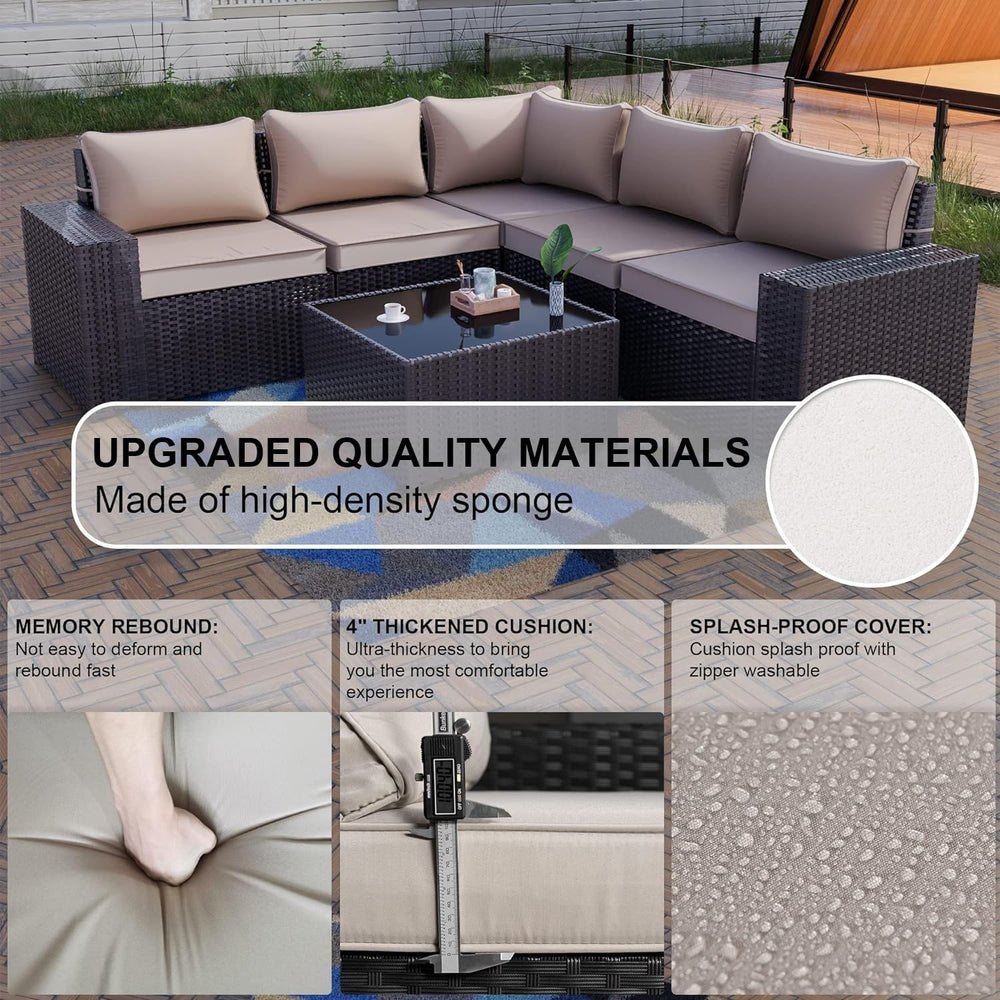 Kullavik 10 Piece Outdoor Patio Furniture Set with Fire Pit & Swivel Chairs