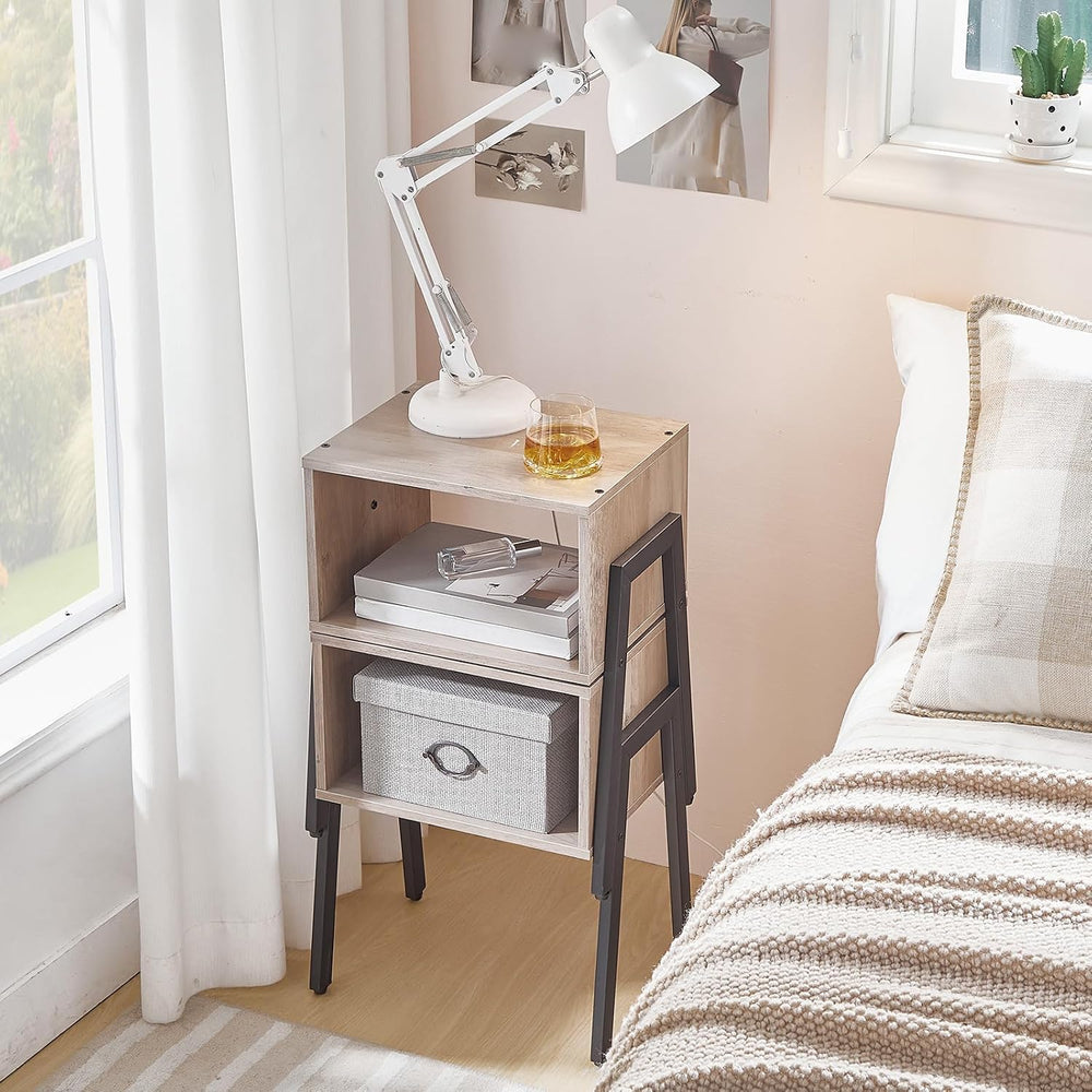 HOOBRO Small Nightstands Set of 2, Stackable End Tables, Side Tables, Bedside...