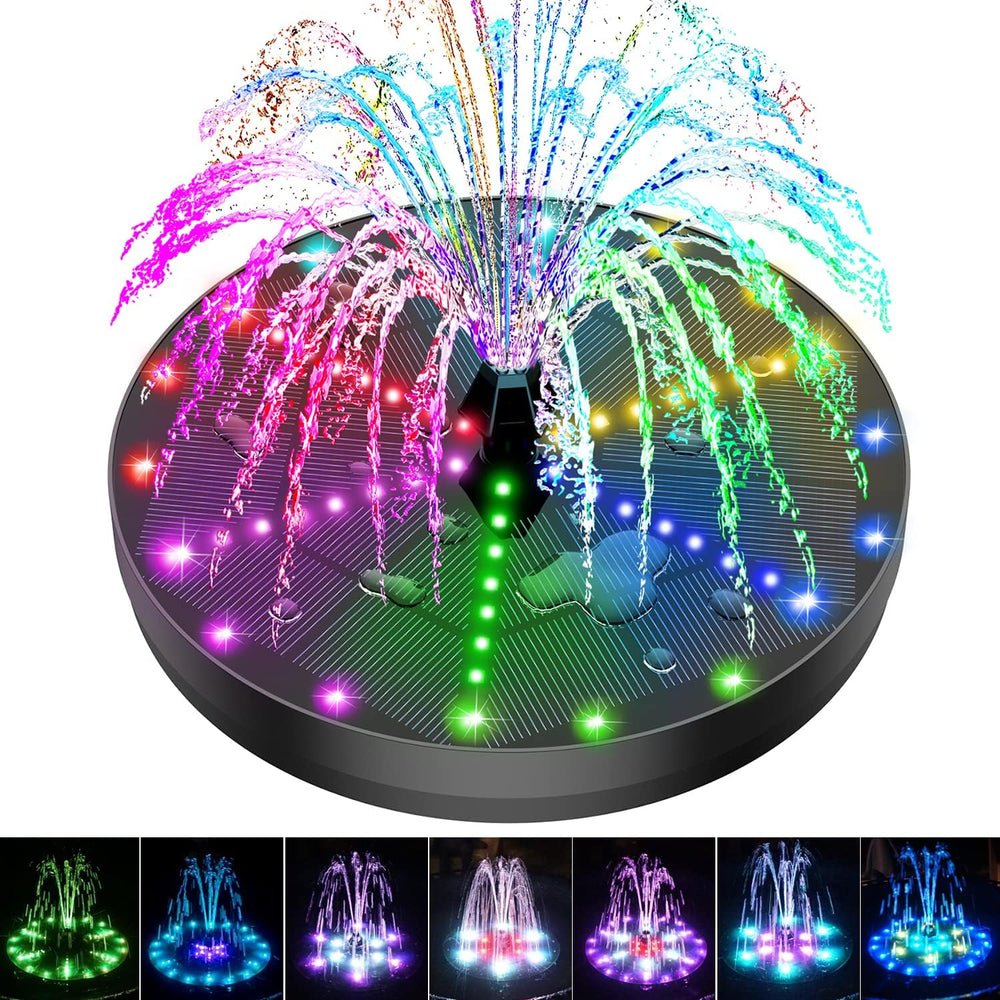 Solar Bird Bath Fountains Upgraded, 4W Solar Powered Water Fountain Pump with...
