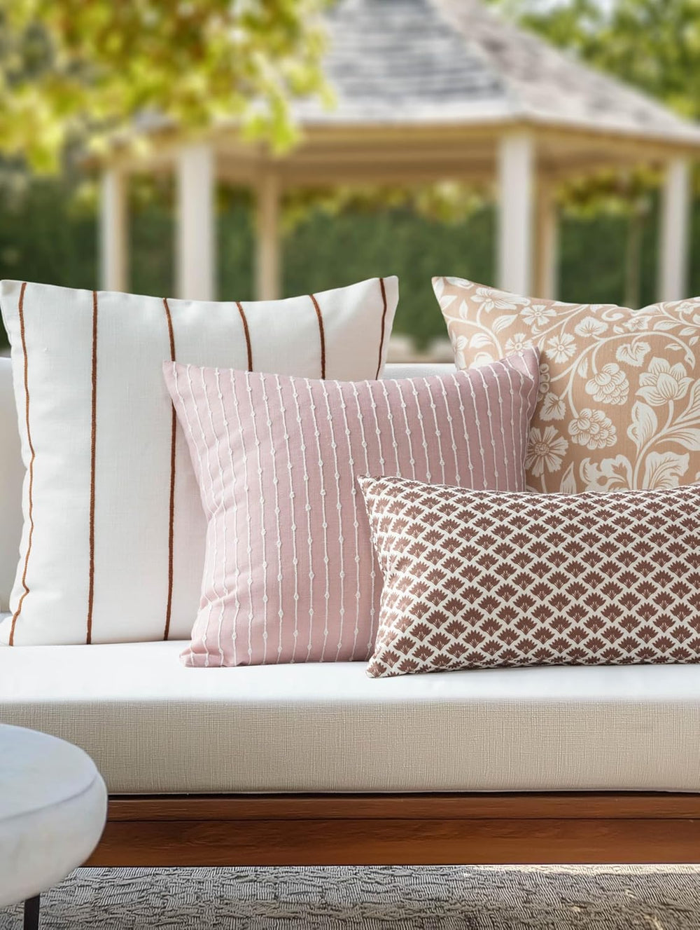 Crumbs Home Modern Farmhouse Fall Linen Indoor Outdoor Lumbar Pillow Cover On...