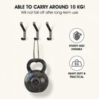 GlazieVault Coat Hooks Wall – Door Hooks (10 Pack) - Heavy Duty Wall Mounted - Premium Design Rust Free Hooks