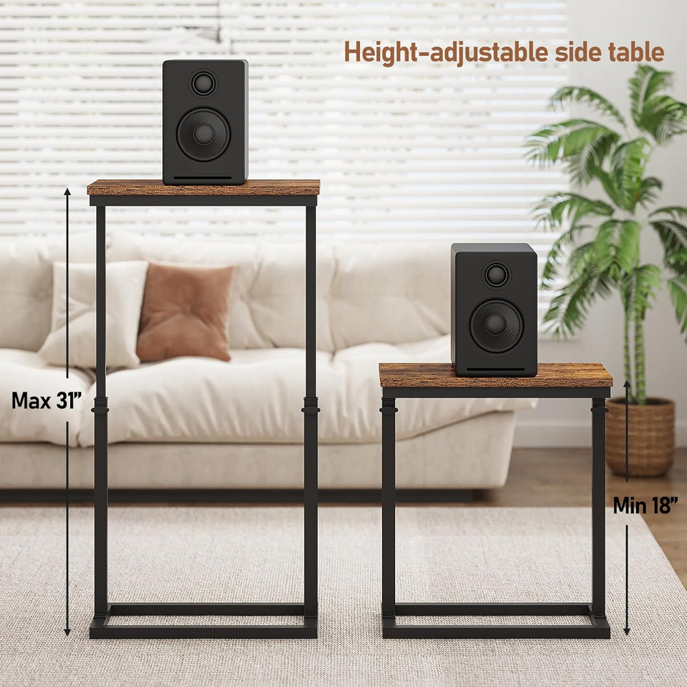 TUTOTAK End Table, Side Table, Tall Couch Table, Sofa Table, Living Room, Bed...