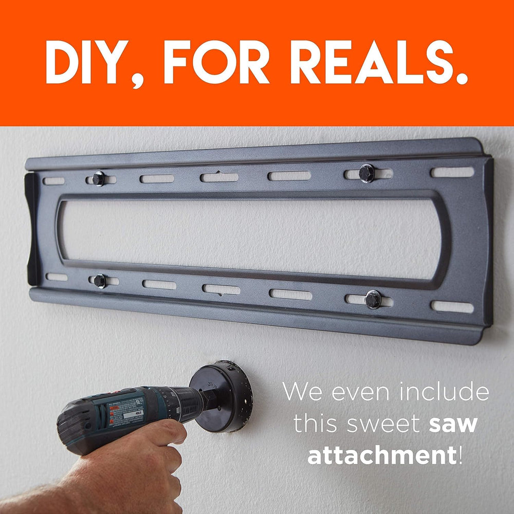 ECHOGEAR Full Motion TV Mount & in Wall TV Cable Hider Bundle - Mount TVs...