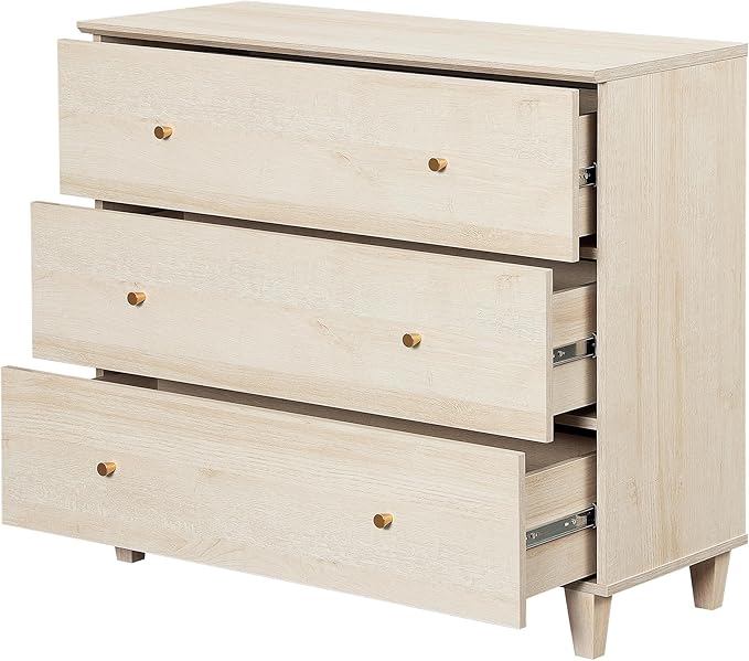 WAMPAT TV Stand Cabinets for 100+ Inches TVs, 3-in-1 Wood Media Console Table with Doors and Drawers, Modern Highboy Entertainment Center with Storage for Living Room Bedroom, Natural Oak