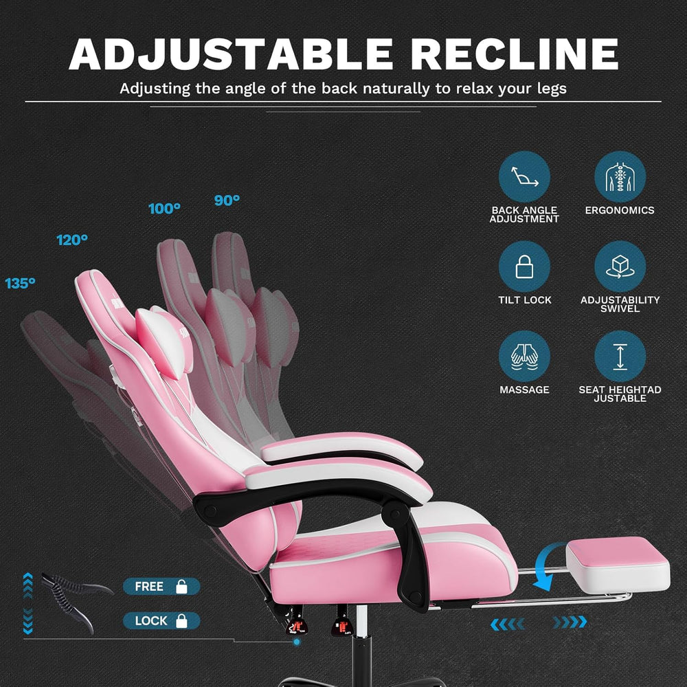 Ergonomic Video Gamer Chairs Gaming Computer Chairs Gamer Chairs for Adults M...
