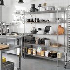 24" Deep x 60" Wide x 74" Height Wire Shelving Kit | 5-Tier | NSF Commercial Storage Rack Unit
