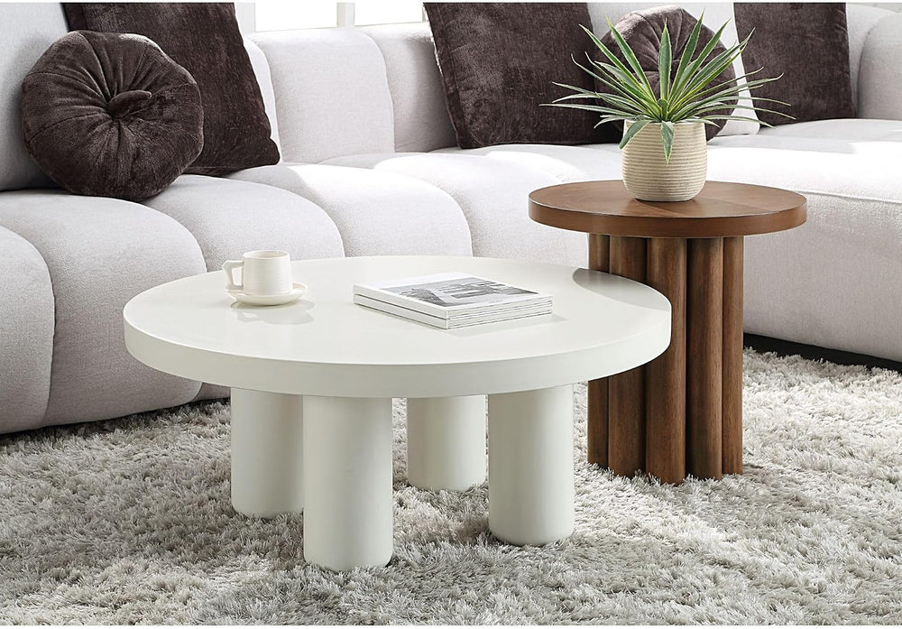 roomfitters Loanna Wooden Color Finish End Table, Traditional Shaker Style Si...