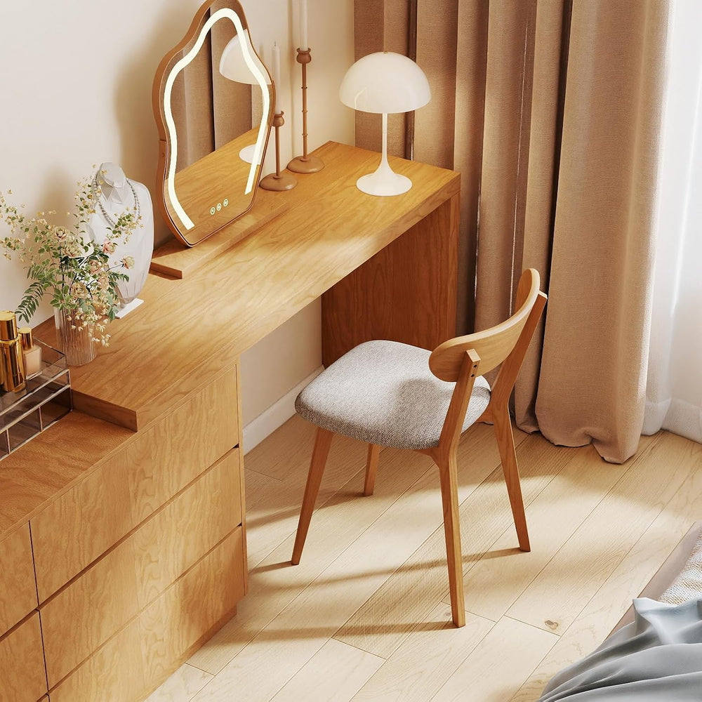 100% Solid Wood Dining Room Chairs - Practical Kitchen Chairs - Wood Chair fo...