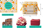 Canvas Storage Bags 2 Pack (Pumpkin Bright Yellow Bag 2 Pack)