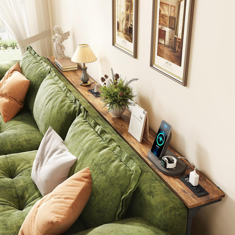 Kitstorack 94.5" Behind Couch Table, Height Adjustable Narrow Console | ...