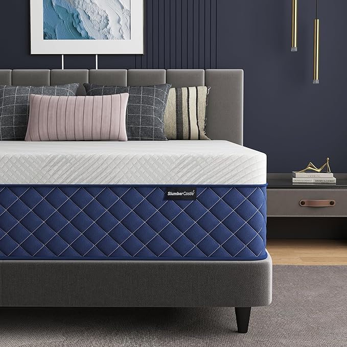 Queen Mattresses, 10 Inch Hybrid Queen Mattress in a Box, Memory Foam and Individual Pocket Spring Breathable Comfort for Sleep Supportive and Pressure Relief, CertiPUR-US, 60"*80"*10"