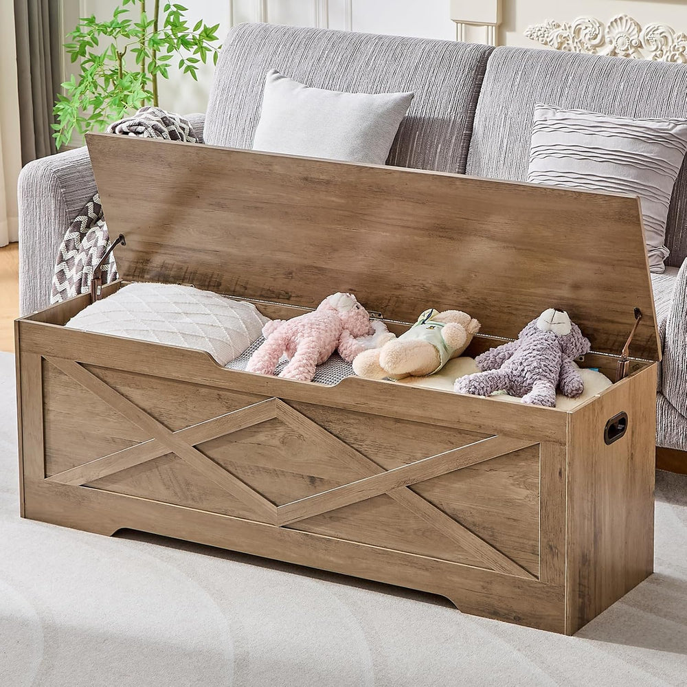 55.1" Storage Bench,Storage Chest for Entryway, Mudroom & Bedroom | ...