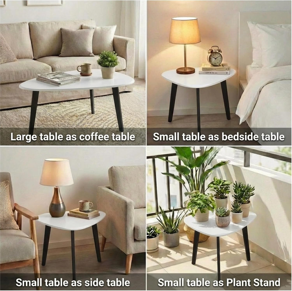 Nesting Coffee Table Set of 2-Mid Century Moder Coffee Table | Guitar Pick St...