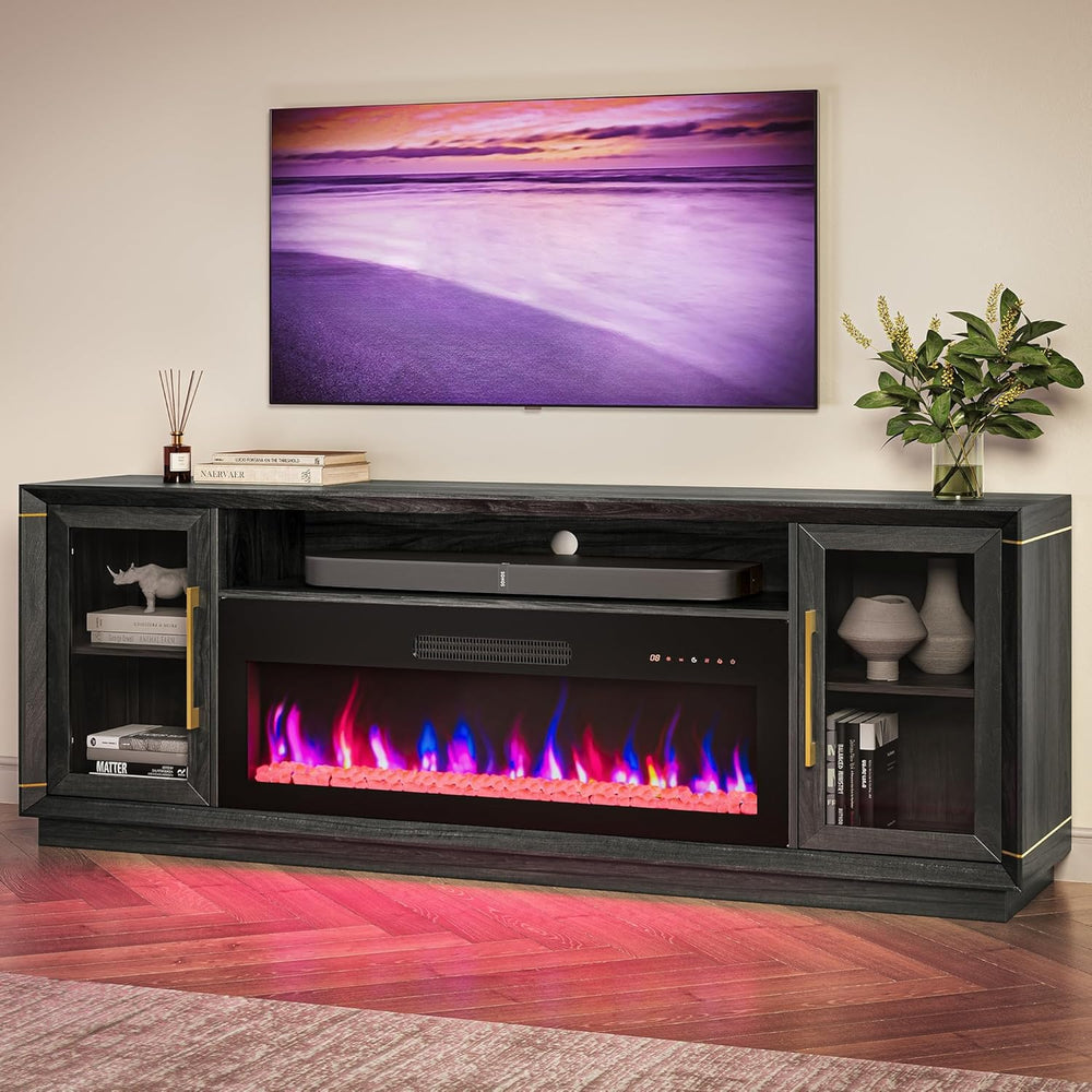 BELLEZE 74" Extra Large TV Stand for TVs Up to 85", Media Console T...