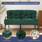 MAXYOYO 8" Futon Mattress, Full Size Extra Thick Futons Sofa Couch Bed for Adults, Velvet Floor Mattress Shredded Foam Filling (Frame Not Included)