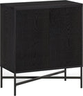 Henn&Hart Brighton Accent Cabinet, 28" Wide(15" D x 28" W x 32" H), Black