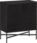 Henn&Hart Brighton Accent Cabinet, 28" Wide(15" D x 28" W x 32" H), Black