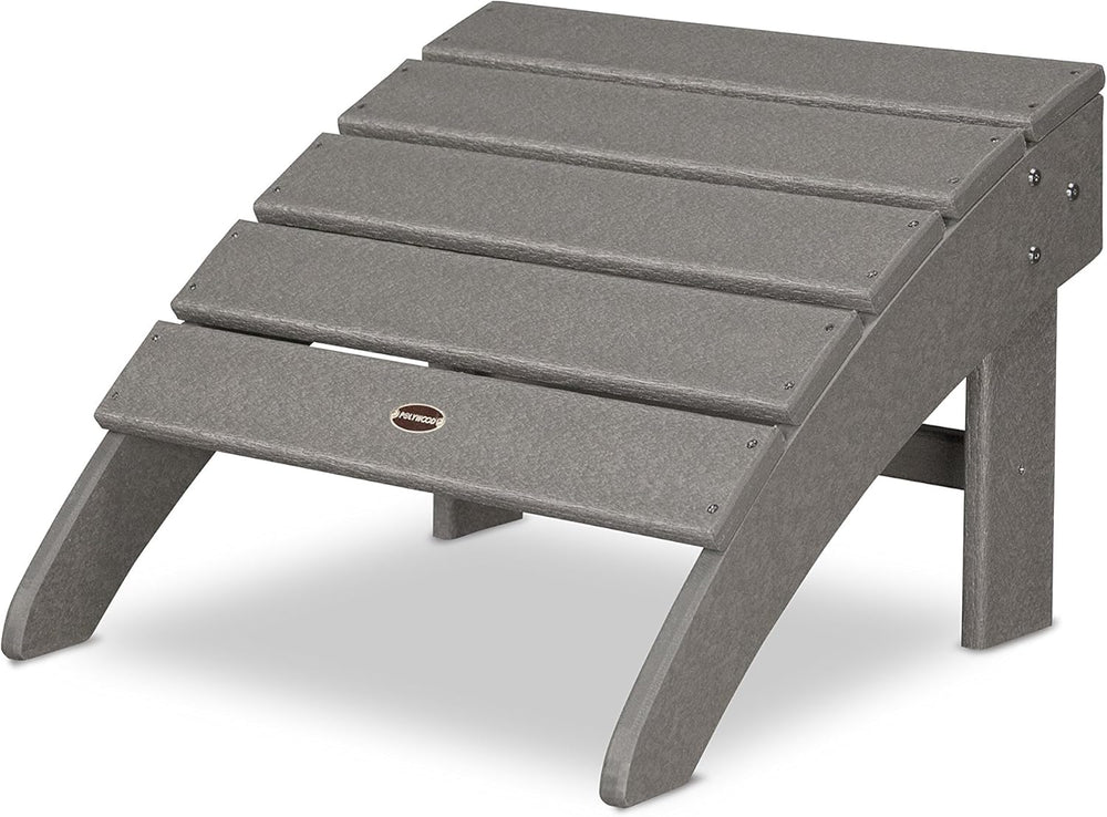 POLYWOOD® Palm Coast Ottoman, Slate Grey