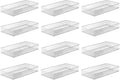 YBM HOME Silver Mesh Drawer Cabinet and or Shelf Organizer Bins, School Supply Holder Office Desktop Organizer Basket (12, 6x12x2 Inch)