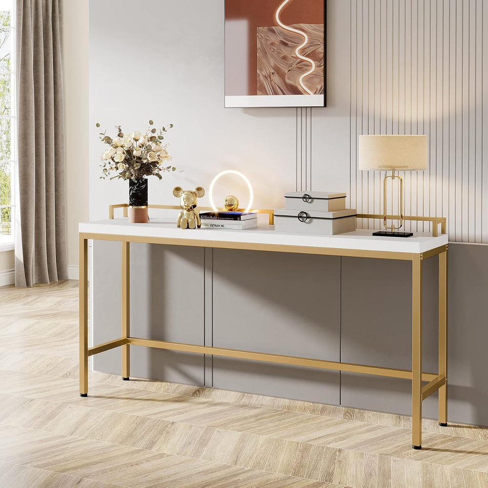 Tribesigns 70.9 inch Extra Long Sofa Table, Narrow Console Table Behind Couch...