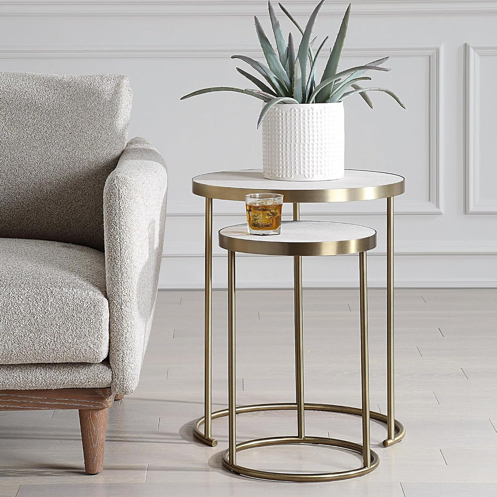 Uttermost 50007 Aragon - Nesting Table (Set of 2)-24 Inches Tall and 19.5 Inc...
