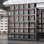 6T 62" W x 24" D x 84" H Garage Shelving Heavy Duty Metal Shelving 4200LBS Storage Shelves Adjustable Metal Shelves for Storage Industrial Garage Shelves for Warehouse Basement