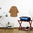 Casual Home Luggage Rack, Walnut, Solid Wood