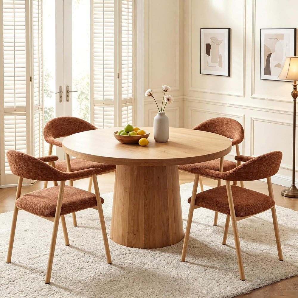 Dining Chairs Set of 4, Fabric Kitchen Side Chair for Living Room | Modern, U...