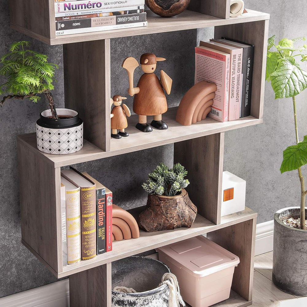 VASAGLE 5-Tier Bookcase, Open Storage, 27.6 x 9.4 x 62.6 Inches