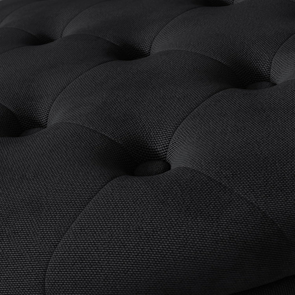 30 Inch Round Storage Ottoman,Modern Tufted Ottomans,Circular Coffee Table wi...