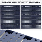 KJE 30PCS Wall Mounted Storage Bins, Plastic Tool Organizer for Garage Storage, Screws, Nuts, Bolts, Small Hardware Parts -Black, Yellow
