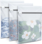 BAGAIL Laundry Bags Mesh Wash Bag for Intimates Lingerie and Delicates,3Pcs(Honeycomb,3L)