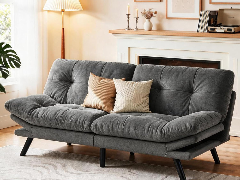 YITAHOME Convertible Futon Sofa Bed,70" Folding Futon Couch | Modern Mem...