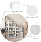 Cube Storage Organizer Bookcase, 3 Tier Decorative 11 inch Open Back Cubical Shelf with Thickened Border, Display Bookshelf for Living Room, Home Office, Sturdy Room (White, 3 Cube)
