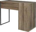 OSP Home Furnishings Ravel 40-Inch Wide Writing Desk, Grey Oak