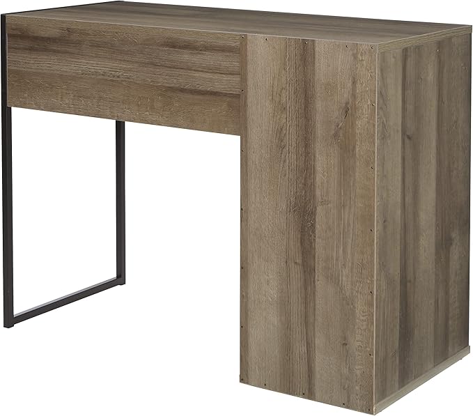 OSP Home Furnishings Ravel 40-Inch Wide Writing Desk, Grey Oak