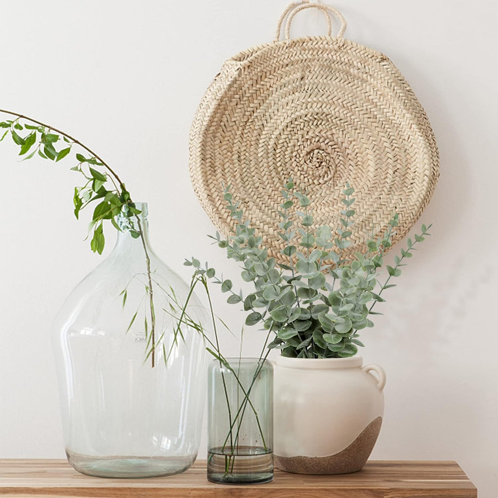 Tiyard 18pcs Eucalyptus Stems Artificial Eucalyptus Leaves Stems Artificial Fake Flowers for Home Office Flowers Bouquet Centerpiece Wedding Decoration Christmas Decor 2025