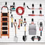 3-H Heavy Duty Garage Hooks [10 Pack] - 3-Round Welding Tech Holds 22lbs More - Thickened Steel Wall Mount for Ladders, Tools & Storage - Rustproof Utility Hardware