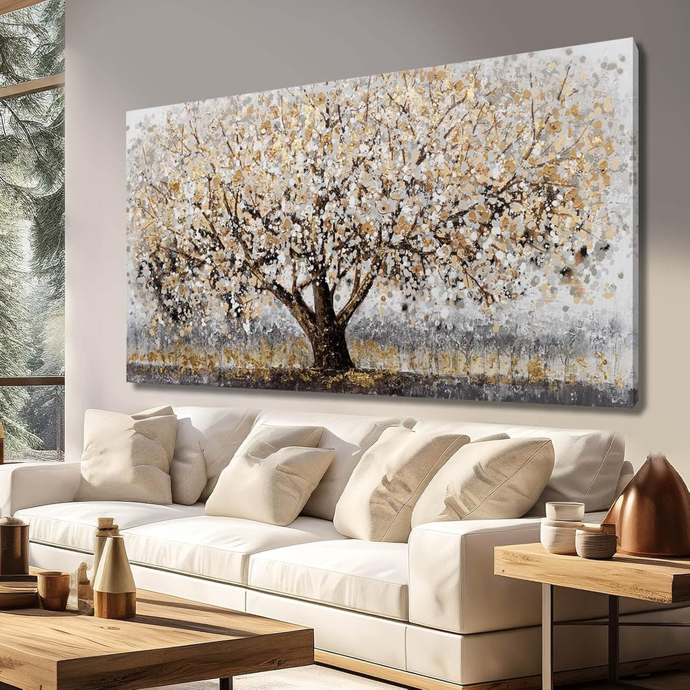 CHUDANHAO Large Canvas Wall Art for Living Room,Tree Wall Picture,29x58 In