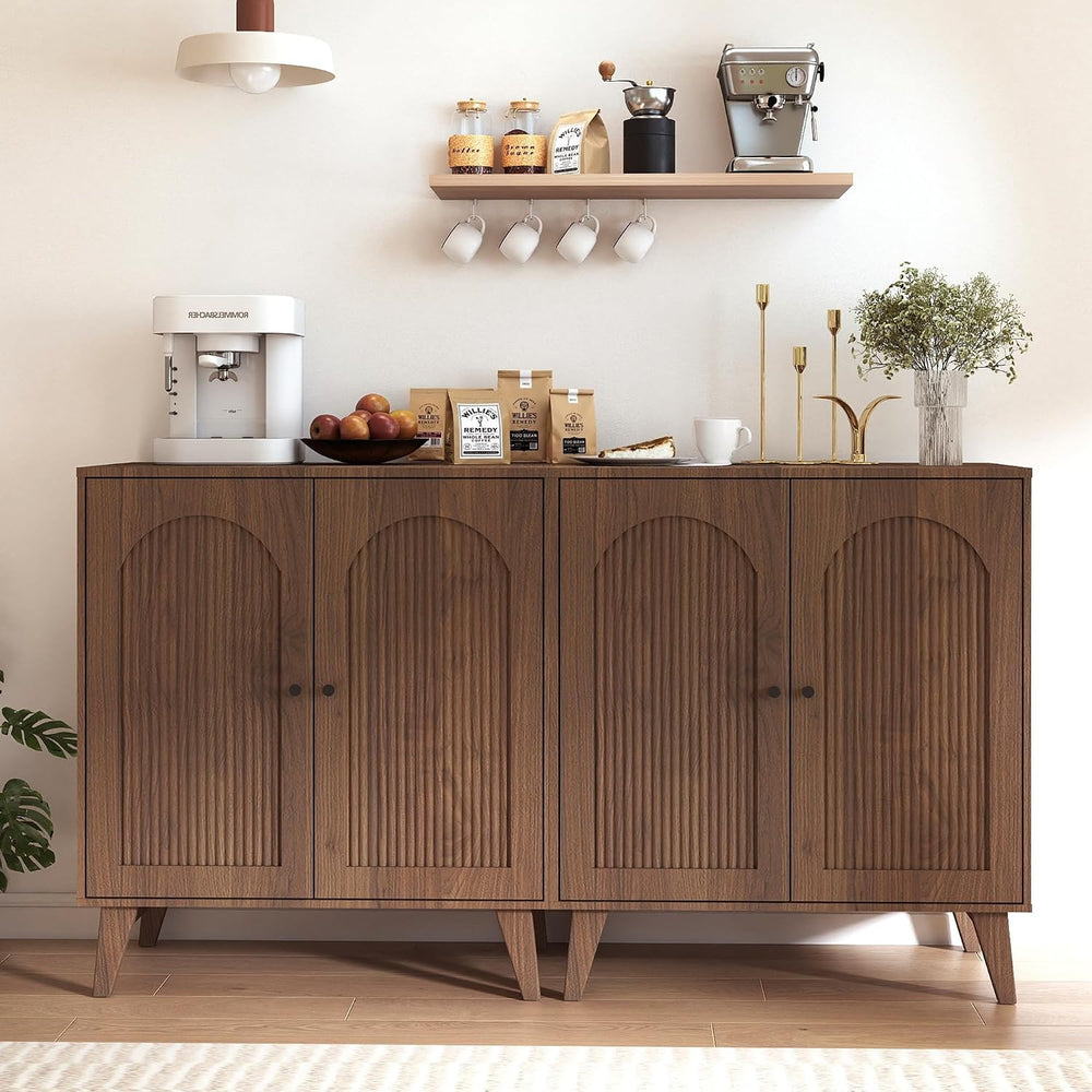 Sideboard Buffet Cabinet with Storage, Modern Accent Cabinet with Adjustable ...