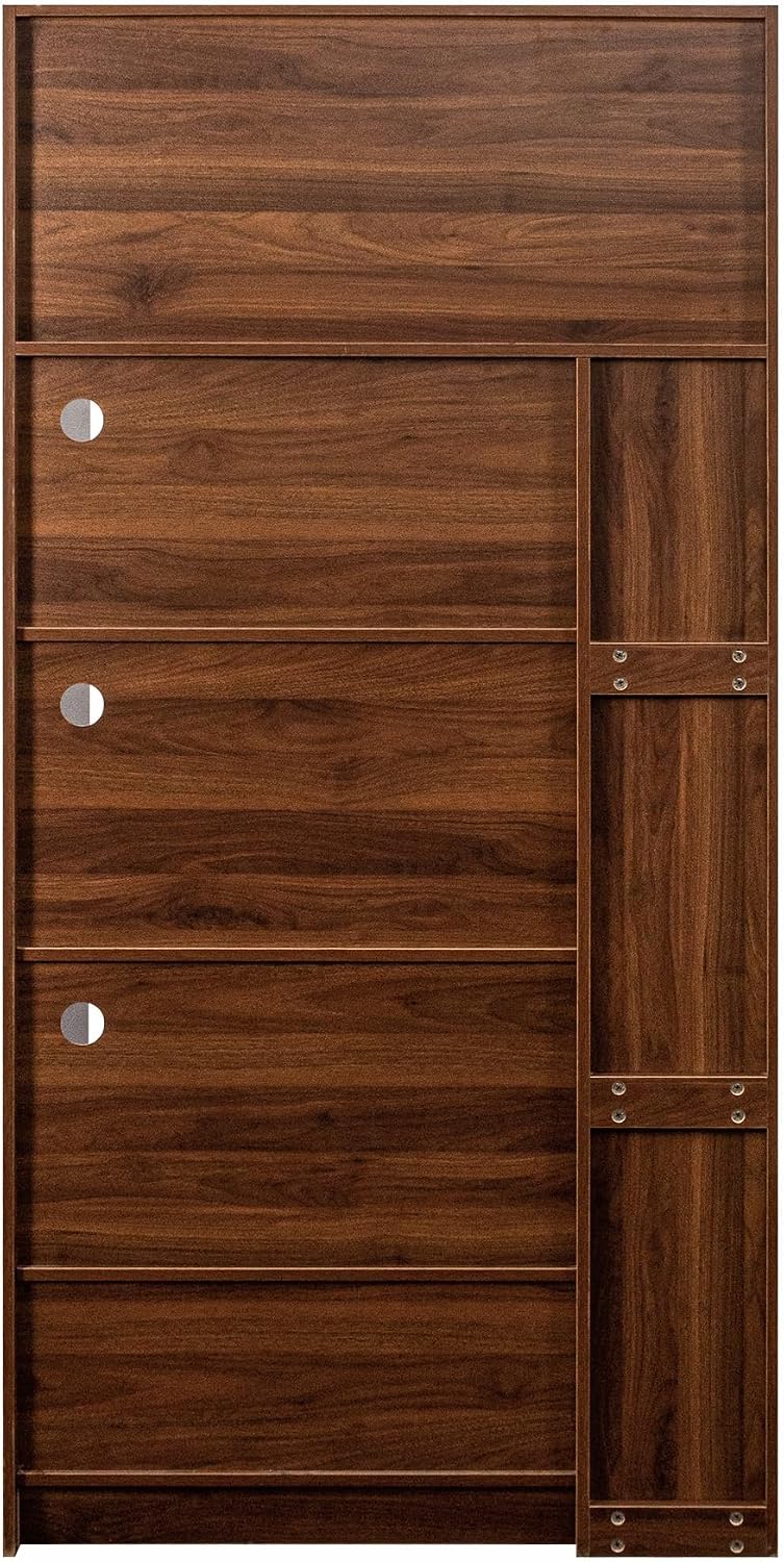 Freestanding 70.87" Tall Food Hutch – Kitchen Pantry Cabinet with Pull-O...