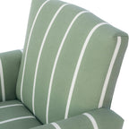 Kid Rocking Chair for Toddlers, Child Chair for Little Kids, Upholstered Toddler Armchair for Children, Comfy and Cute Little Kid Chairs (Rockers, Green Stripe)