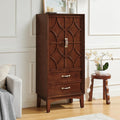 DSHADE 53.5" Tall Mid-Century Modern Kitchen Pantry Cabinet, Retro Sideboard Buffet with Doors/Drawers, Walnut Finish for Entryway, Living Room, Kitchen, Garage Storage