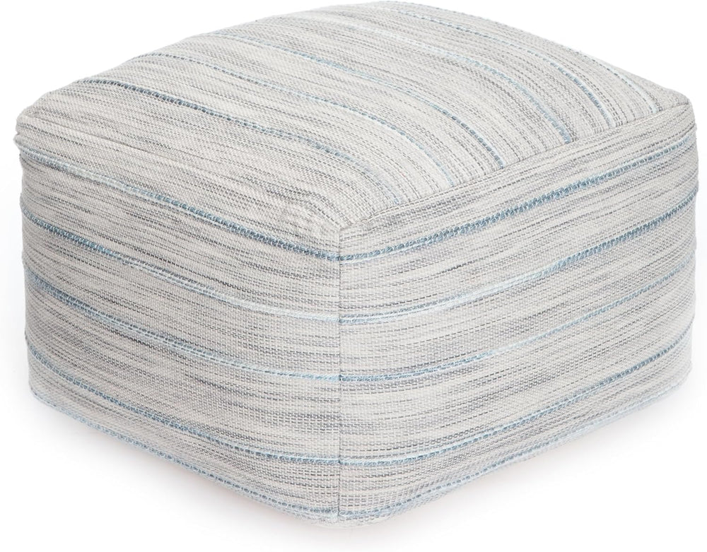Anji Mountain 16" H x 22" W Handmade Pouf Ottoman for Living Room &...